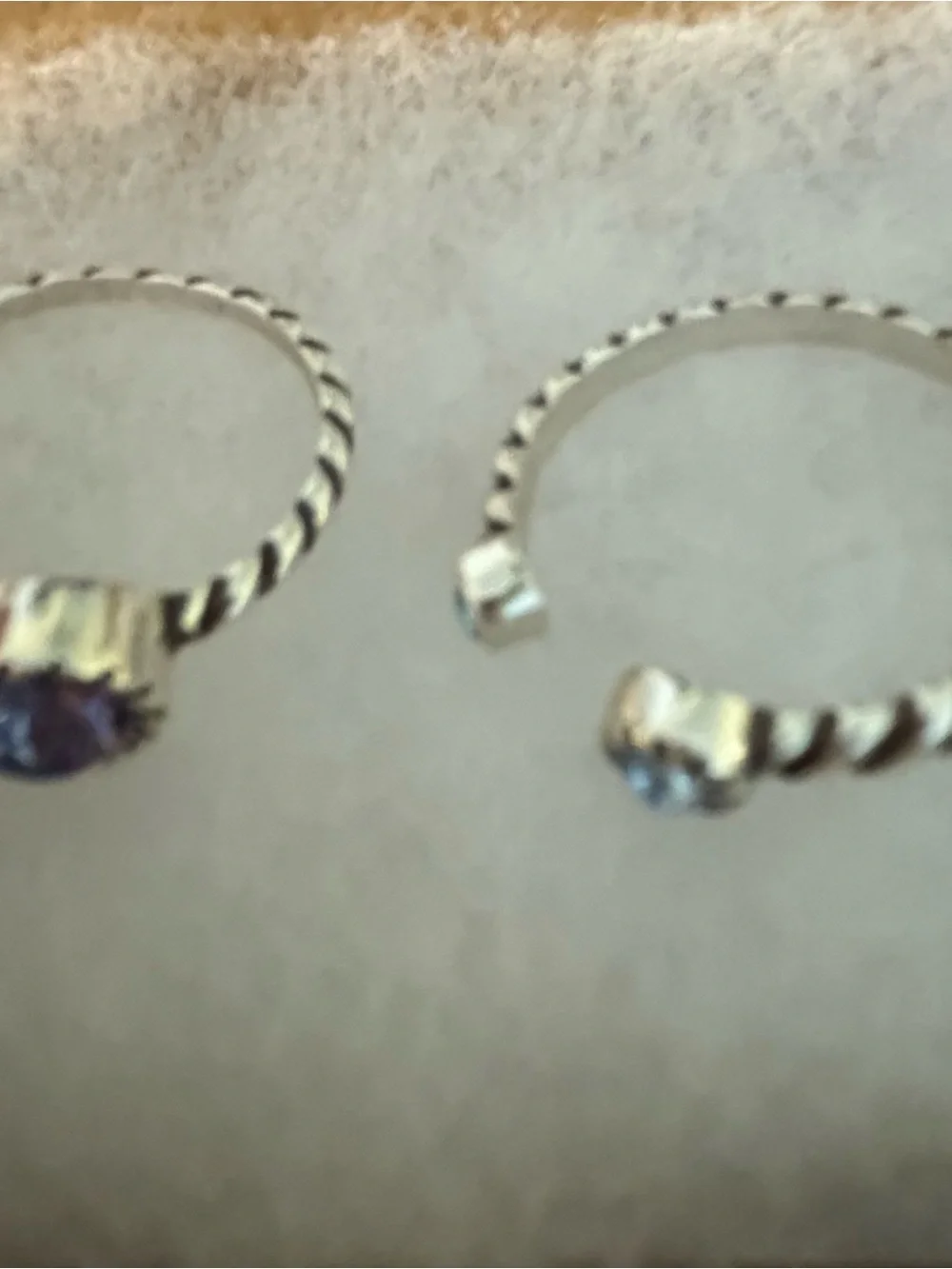BRIGHTON Halo Duo Ring Set Size 9